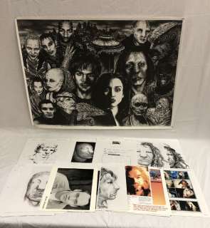 Lot 92 - "Dark Angel" TV Series - Original Joshua Beauty & Beast concept sketches & prints by Bill Terezakis