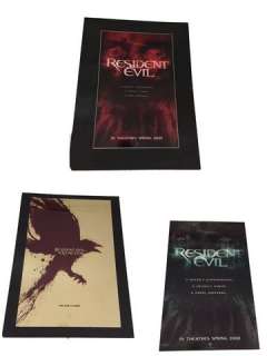 Resident Evil 1-3 Movie Titles Art | Premiere Props