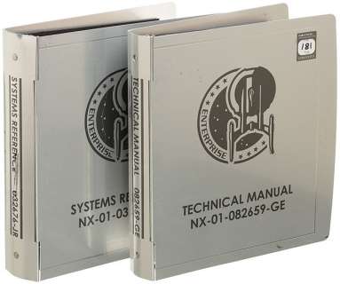 Star Trek: Enterprise NX-01 Metal Binder set #1 | Propworx