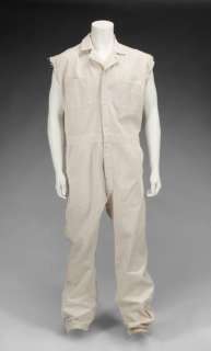 THE BIG LEBOWSKI JEFF BRIDGES WHITE SLEEVELESS COVERALLS | Julien’s