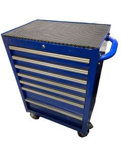 Lot 604 - Heavy duty blue - 7 drawer - classic roller cabinet - approx. 30" W x 18" D x 40" H (from The Good D