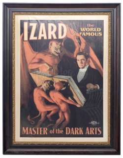 THE HOUSE WITH A CLOCK IN ITS WALLS - Lot 60 - Jonathan Barnavelt‘s (Jack Black) Framed Isaac Izard (Kyle MacLachlan) Poster