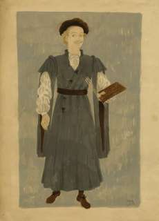 Lot 541 - Charles Laughton costume sketch from Rembrandt