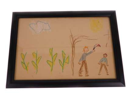 Children Of The Corn Framed Drawing | The Prop Block