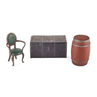 Titanic Chair Barrel and Suitcase Miniatures | Studio Auctions
