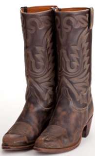 A Pair of Lucchese Cowboy Boots Likely from "True Grit" and "Rooster Cogburn."...
