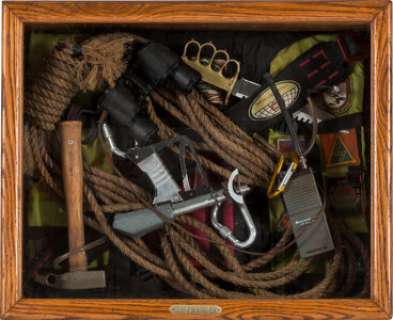 A Shadowbox of Props from "Cliffhanger."...