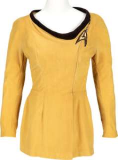 Starfleet Gold Command Division Female Duty Uniform from Season 1 of Star Trek: The Original Series... | Heritage