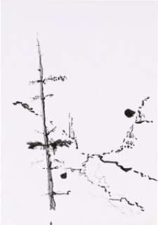 Jerry Garcia "Tree With Landscape To The Right" Original Sketch. | Heritage