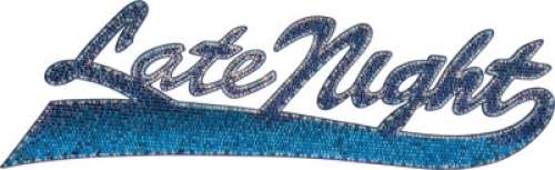 Large Shimmering Logo Sign for Late Night with David Letterman (NBC TV, 1982-1993).... | Heritage