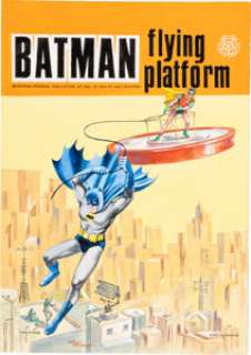 Tudor Rose Batman Flying Platform Original Artwork (Walt Howarth, 1966). | Heritage