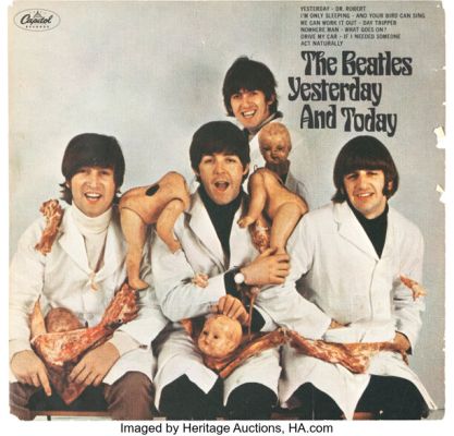 The Beatles Yesterday and Today "Butcher Cover" Unused Mono Artwork Slick (Capitol, 1966). | Heritage