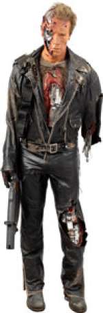 Terminator 2: Judgment Day (Carolco, 1991), Arnold Schwarzenegger Life-Sized "T-800" Display Figure by Stan Winston Studio. (Total: 2 Items) | Heritage