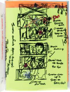 True Romance (Morgan Creek, 1993), Tony Scott Cast Signed Storyboards.