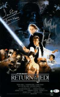 Star Wars: Episode VI - Return of the Jedi (TCF, 1983), Ford Harrison, Carrie Fisher, and David Prowse Signed Poster. | Heritage