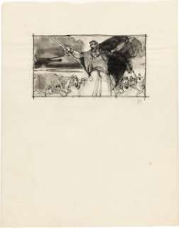 The Ten Commandments (Paramount, 1956), Group of (56) Assorted Storyboard Sketches Attributed to Harold Michelson. | Heritage