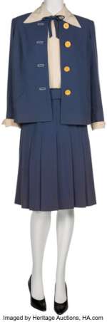 Here‘s Lucy (Paramount TV, 1968-1974), Lucille Ball "Lucy Hinkley Carter" Blue Blazer and Skirt Ensemble.