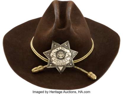 Rick Grimes (Andrew Lincoln), Signature Sheriff Hat from The Walking Dead (AMC 2010-2022, Season 1).