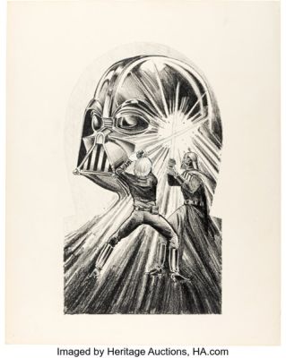 Star Wars ROTJ 64" Streamer Kite Original Art (Spectra Star, 1984). | Heritage