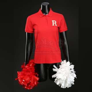Grease | Rydell High Cheerleader Polo Shirt and Pom Poms | Propstore