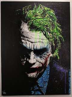 Vincent Mink, handpainted and signed painting of the legendary Joker - Heath Ledger | Catawiki