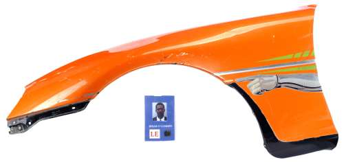 THE FAST AND THE FURIOUS (2001)/ FAST AND FURIOUS (2009) - Lot 103 - Brian O‘Conner‘s (Paul Walker) Hero ID and Supra Quarter Panel with Custom Artwork