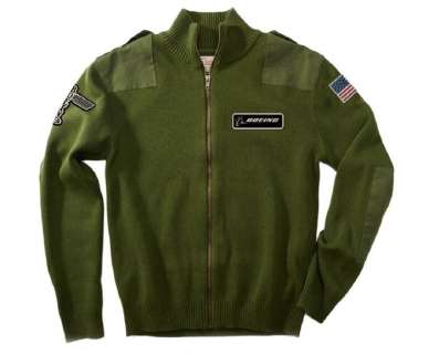 Executive Decision - Boeing - Olive Flight Cardigan - Licensed - Size L | Catawiki