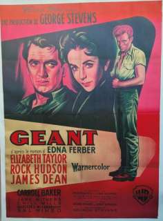 James Dean - Elizabeth Taylor - Rock Hudson - Géant - 1950s | Catawiki