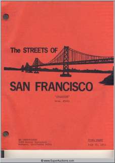 Script: The Streets Of San Francisco-Crossfire | Super Auctions