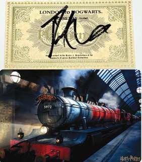 Harry Potter - Train ticket signed Daniel Radcliffe Harry Potter autograph Beckett BAS COA | Catawiki