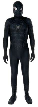 Lot 1725 - Tobey Maguire "Black Spider-Man" costume and muscle undersuit from Spider-Man 3.