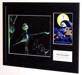 Nightmare before Christmas, a - Chris Sarandon (Voice of Jack Skellington) Premium Framed, signed, Certificate of Authenticity | Catawiki