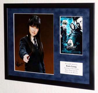 Harry Potter - Katie Leung (Cho Chang) Premium Framed, signed + COA | Catawiki