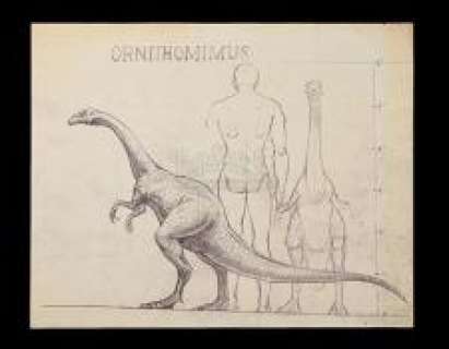 THE VALLEY OF GWANGI (1969) - Lot 201 - Ray Harryhausen Ornithominus Scale Comparison