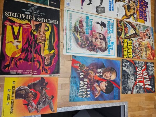 Peppard,boyer,bourvil,poitier,taylor ect... - Les Demons de Minuit,heures chaudes,le Sahara brûle,dernier des mohicans,brigade des cowboys ect... - Les Demons de Minuit,dernier des mohicans,heures chaudes,brigade des cowboys,ect... | Catawiki