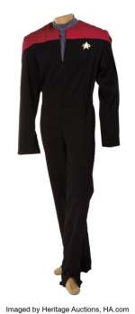 Jonathan Frakes "Commander William T. Riker" Starfleet uniform from Star Trek VII: Generations. ...