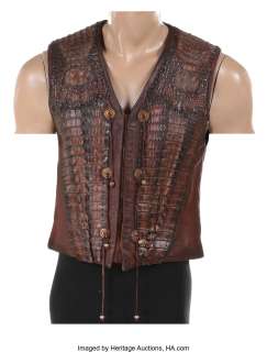 Paul Hogan "Crocodile Dundee" vest from Crocodile Dundee in Los Angeles....