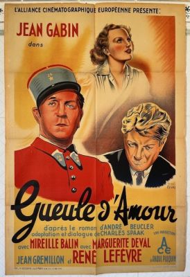 Jean Gabin - Gueule d’amour (1943) - Original French Cinema 1st release 80x120 cm - art by Henri Faivre | Catawiki