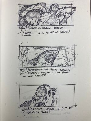 Jaws (1975) Storyboards - Roy Scheider and Richard Dreyfuss - Universal Pictures | Catawiki