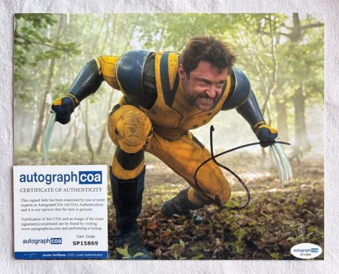Hugh Jackman - hand signed Wolverine 20x25 Photo | Bild | Autogramm | ACOA | Marvel (8“x10“) | Autograph | Deadpool | Catawiki