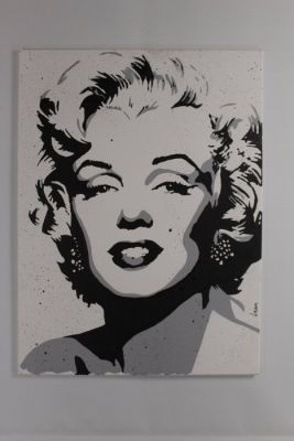 Marilyn Monroe - Popart - Handpainted and signed - by Artist Vincent Mink - Portrait | Catawiki