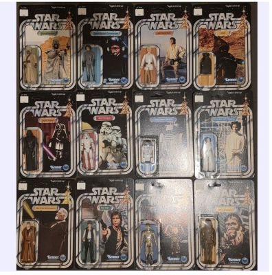 Kenner - Action figure Star Wars 1977 - Very High Quality First 12 Original Action figures - Excellent Recarded Display for any Star Wars Fan