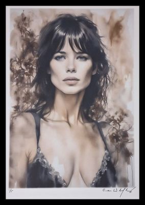 Sophie Marceau - Bond girls series - watercolor edition by Emma Wildfang - Large size | Catawiki
