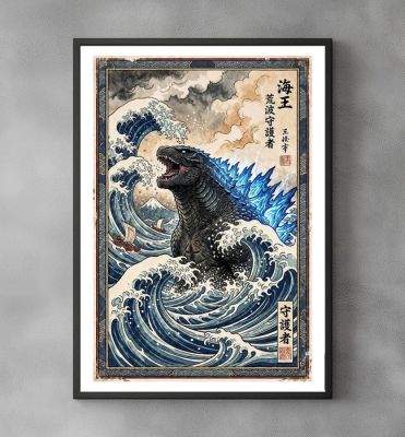 Gozilla - Ocean Titan - Godzilla - Pop Art - Signed and numbered 6/10 - Sato Hageshi | Catawiki