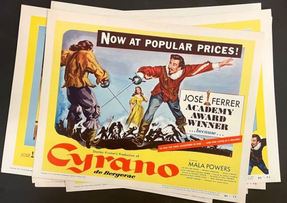 United Artists Publicity Department - Cyrano de Bergerac (1950/51) – COMPLETE Set of 8 Original US Lobby Cards inc. TITLE CARD – José - 1950s | Catawiki