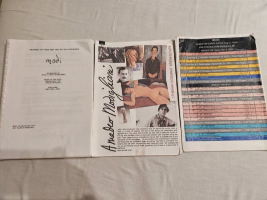 Riccardo Scamarcio – Modì – Production-Used Annotated Script & Production Materials – Johnny Depp - Johnny Depp