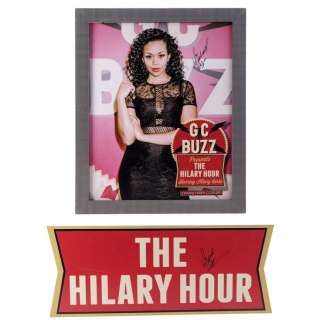 The Young And the Restless | Mishael Morgan-Signed Framed GC Buzz Poster and Hilary Hour Sign | Propstore