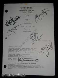 Lot 744 - 24 (2001-2010) Cast Autographed Teleplay
