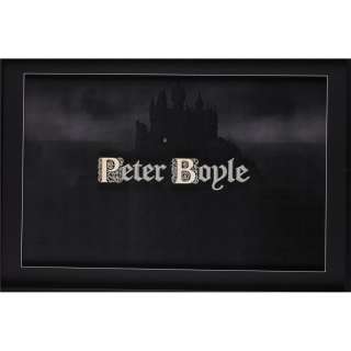 Lot 470 - Young Frankenstein camera title art for actor Peter Boyle