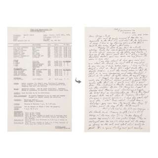 Star Wars: a New Hope (1977) | Anthony Daniels Collection: Call Sheet Featuring Handwritten Letter from Anthony Daniels | Propstore